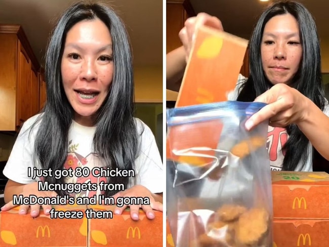 Mum divides the internet over controversial meal prep hack. Picture: Tiktok / @seebiedeebie