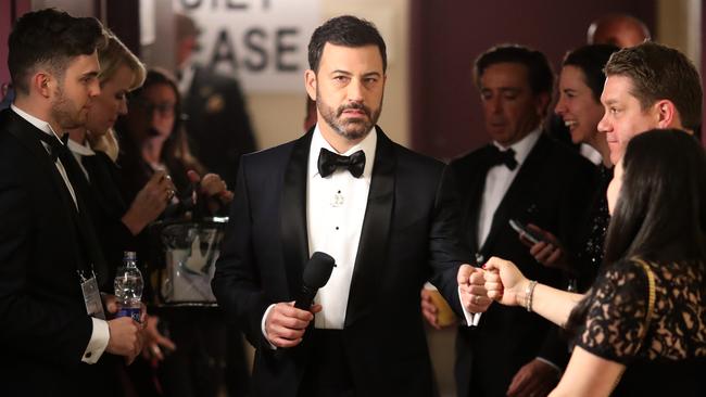 Jimmy Kimmel admitted he had no idea what was going on during the Oscars stuff-up. Picture: Getty