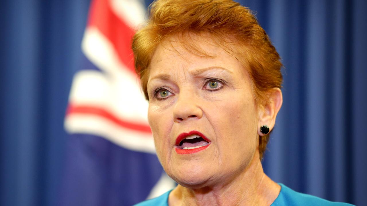 Pauline Hanson is relying on preferences to get her re-elected to the Senate. Picture: Steve Pohlner