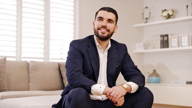 Agent Josh Tesolin has used his earnings to buy 10 properties. Picture: Sam Ruttyn