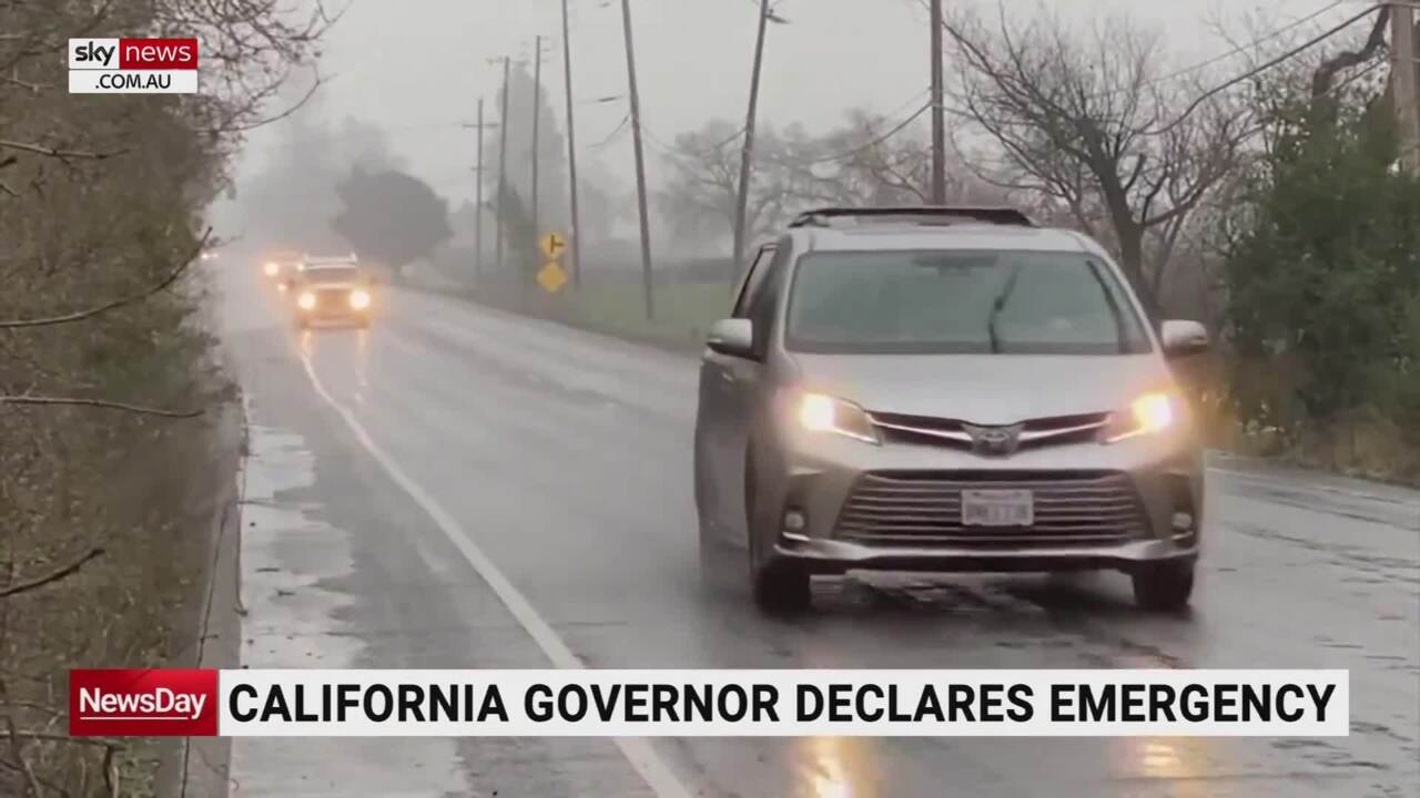 California’s governor declares a state of emergency due to severe storm