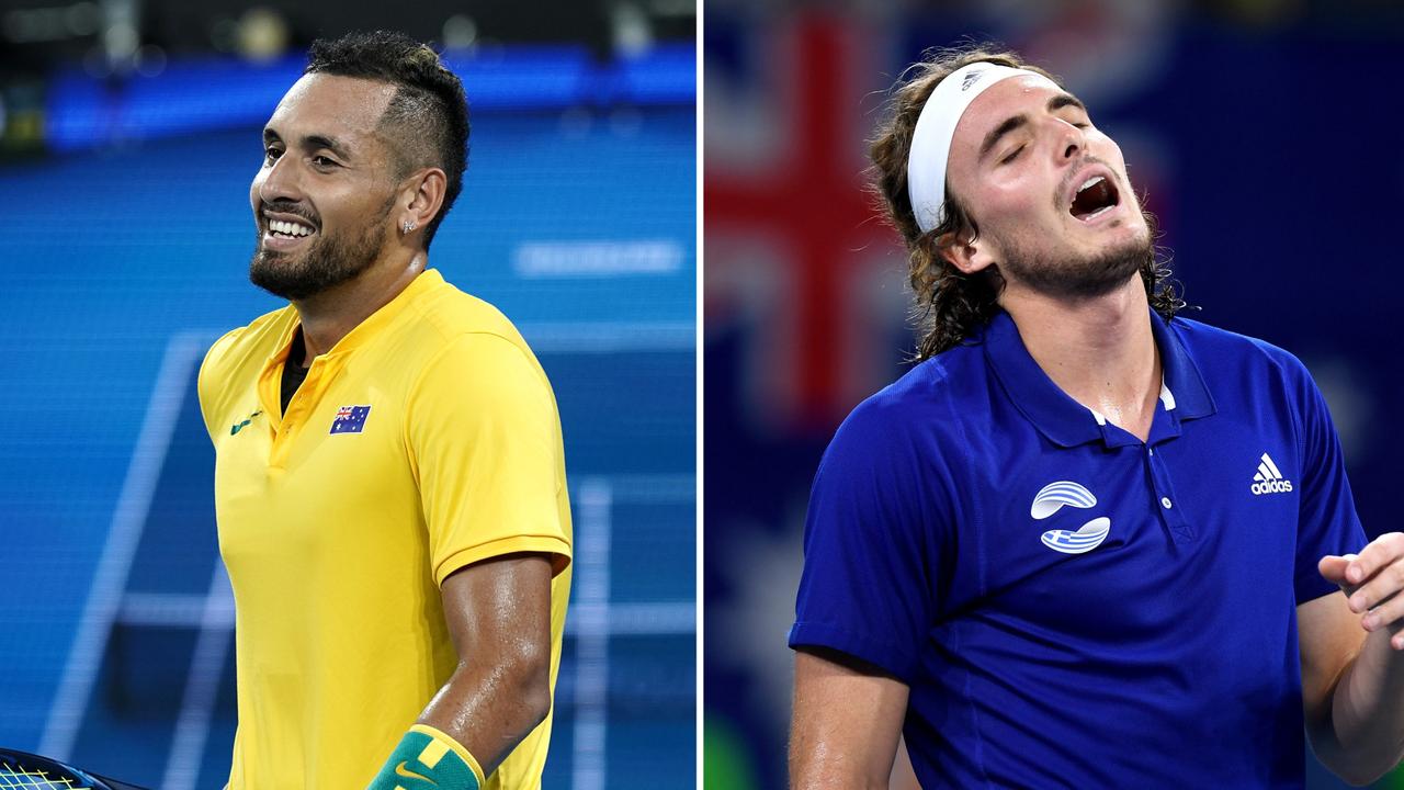 Nick Kyrgios overcame Stefanos Tsitsipas in a thriller.