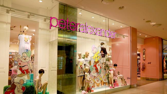 Sleepwear brand Peter Alexander is struggling in the UK according to internal management documents. Picture: AAP