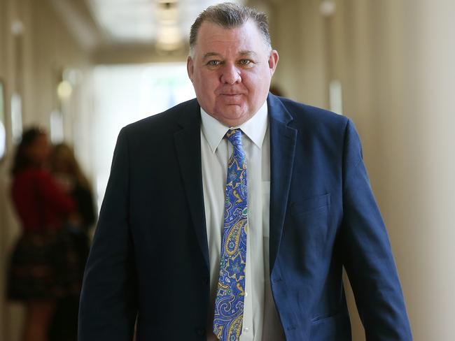 Liberal MP Craig Kelly at Parliament House in Canberra.