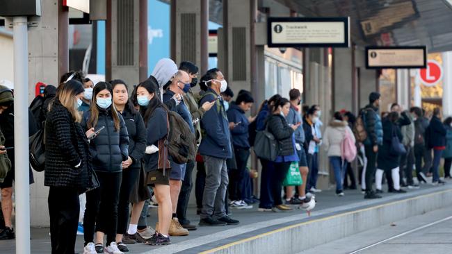 Some could not believe the ranking, given the city’s infamous public transport reputation. Picture: NCA NewsWire / Nicholas Eagar