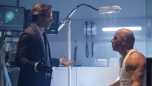 Guy Pearce and Vin Diesel star in Bloodshot. Picture: AP