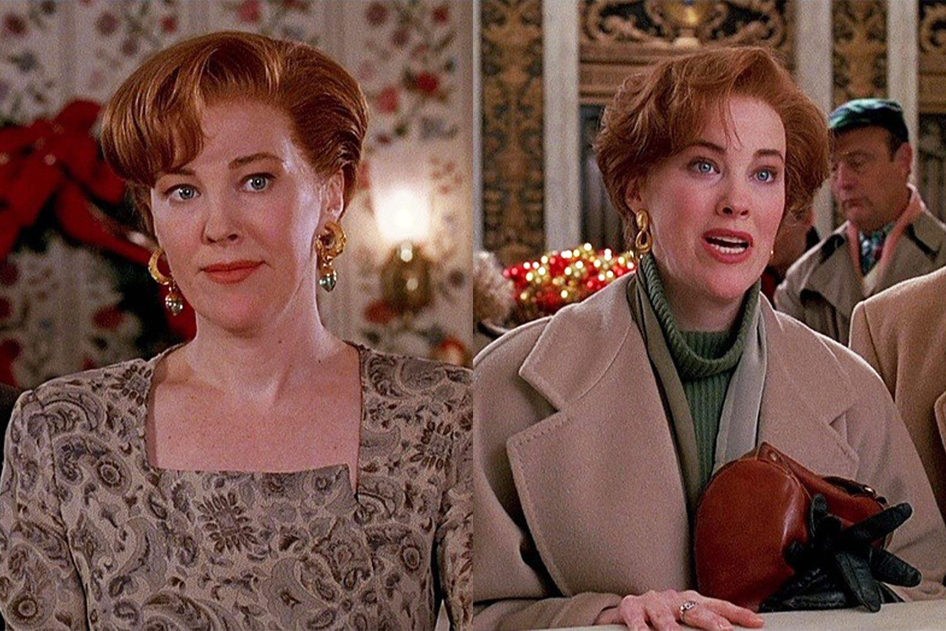 <p><em>Image credits: 20th Century Studios</em></p><h3>Catherine O&rsquo;Hara in&nbsp;<em>Home Alone 2: Lost in New York&nbsp;</em>(1992)</h3><p>Catherine O'Hara in the cult-classic <em>Home Alone </em>movie series gives both a brilliant performance as Mrs. McCallister, but in&nbsp;<em>Home Alone 2: Lost in New York&nbsp;</em>especially, O'Hara fulfils our elevated, fashionable '90s mum style dreams. Wearing classic early '90s patterned dresses and oversized blazers, sumptuous coats and sweaters, designer bags and sleek leather gloves, paired with chunky gold statement earrings and silk neck scarves, O'Hara has never looked so classy. In combination with her very classic, effortlessly chic pixie cut that she rocked in this film, Mrs. McCallister is and always has been one for the style books.</p>