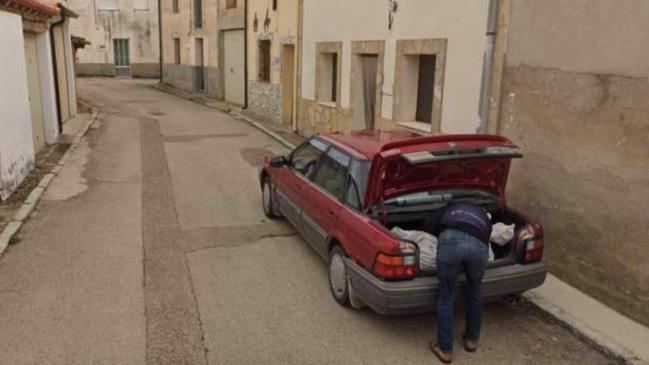 The image from a tiny Spanish village that led to two people being arrested on suspicion of murder.