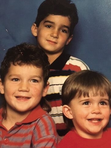 Shane Martin’s three boys: Tyson (back), Dustin (front left) and Bronson (front right).