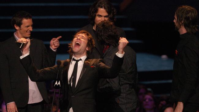 Eskimo Joe win the 2006 ARIA Award for Single Of The Year. Picture: News Corp Australia.