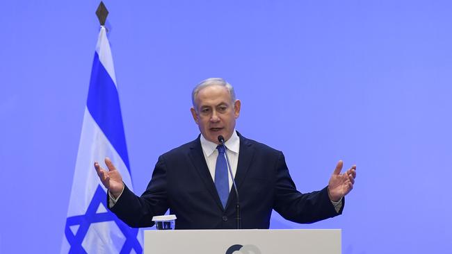 Israel's Prime Minister Benjamin Netanyahu welcomed the attack. Picture: AFP