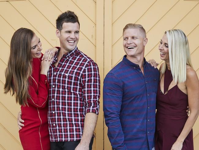 Grand final contestants Kate and Harry and Aaron and Daniella. Picture: Supplied / Seven