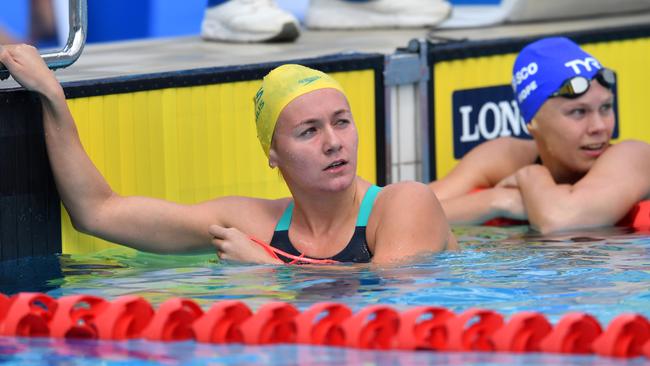 Ariarne Titmus impressed with her morning swim.