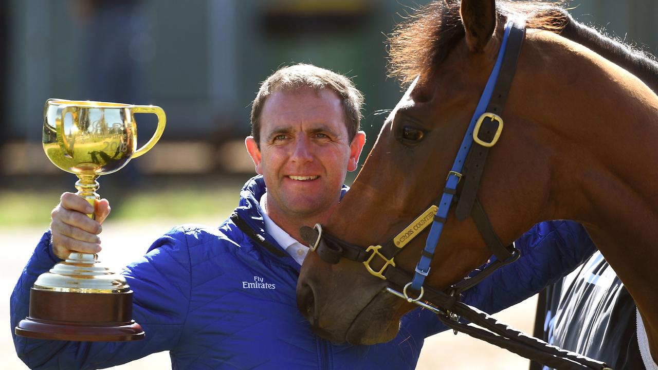 English trainer Charlie Appleby won global racing giant Godolphin its first Melbourne Cup with Cross Counter in 2018. Picture: William West/AFP)