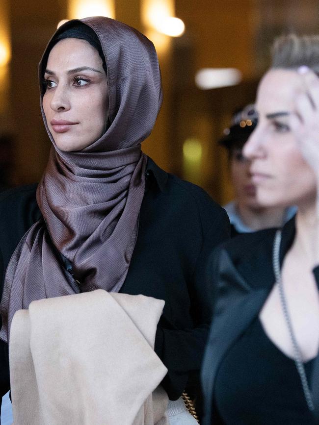 Widow Carolina Gonzales (left), and Hawi’s sister Zeinab Hawi.