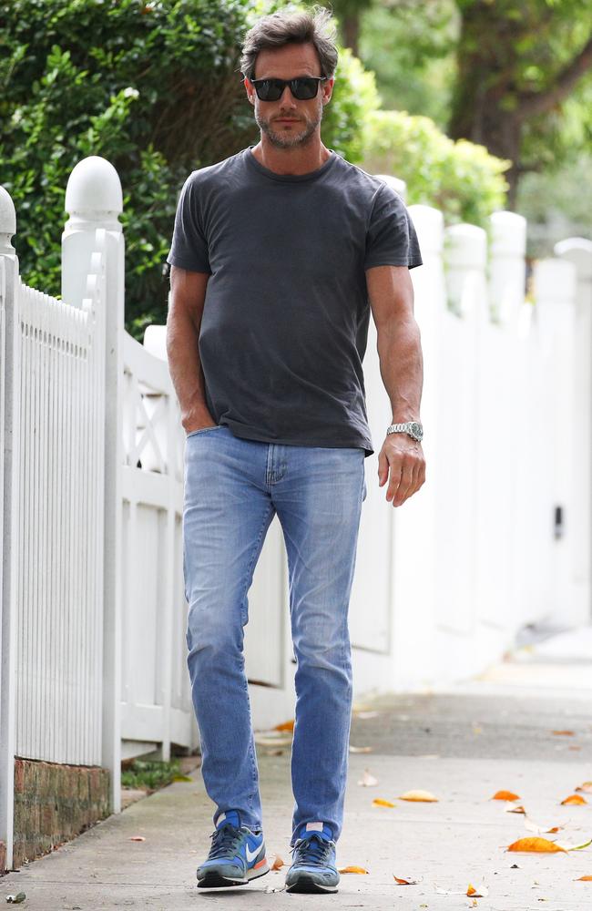 Lee Henderson pictured on Friday. He and Jackie O split after 18 years together. Picture: KHAPGG/MEGA