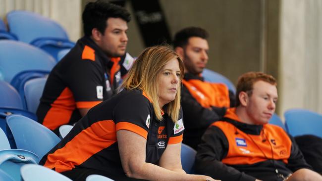 GWS recruiters watch on during the 2019 combine. Picture: AAP Image/Michael Dodge