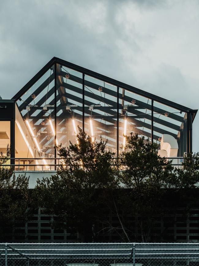The University of Tasmania’s PC2/QC2 glasshouse facility complete with a lab and growth chambers by Preston Lane. Picture: ADAM GIBSON