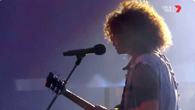 AFL Grand Final: Wolfmother give the line-up a 15-year-old rock song. Picture: Supplied