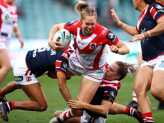 Kezie Apps will play in the second row with teammate Holli Wheeler. Pic: Getty Images