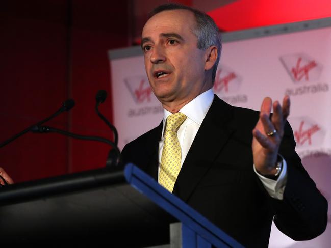 8/11/17: Virgin Group AGM,   CEO  John Borghetti, at the meeting in Fortitude Valley, Brisbane. Lyndon Mechielsen/The Australian