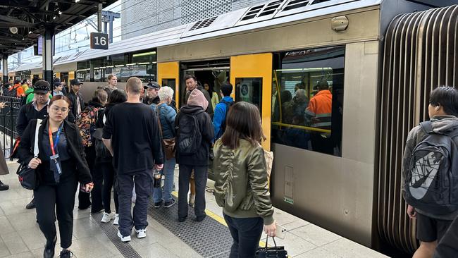 Train delays at Central Station in Sydney