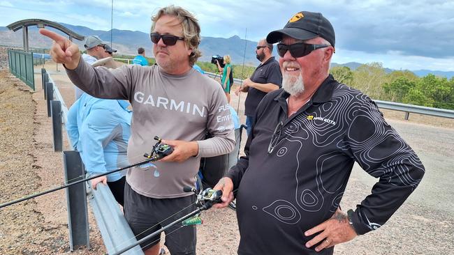 Local fishos Ian Moody and Graham Knight are keen to fish at the dam. Picture: Chris Burns.