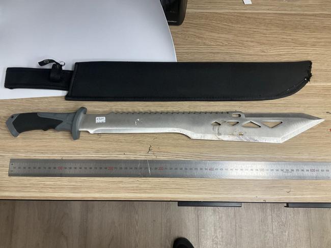 The Allan government will look to outlaw machetes in Victoria. Picture: Supplied