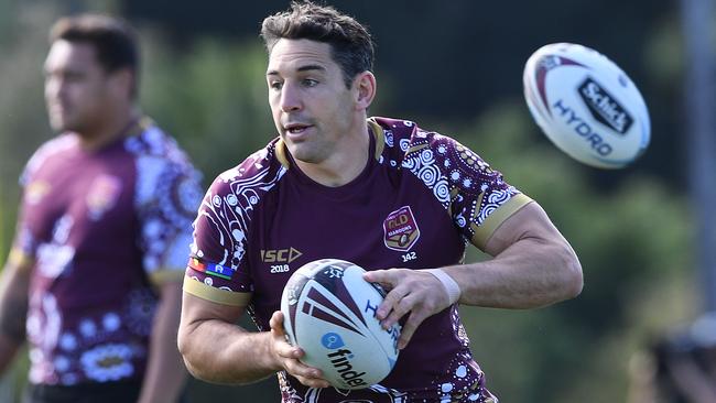 Billy Slater during the Queensland opposed session.