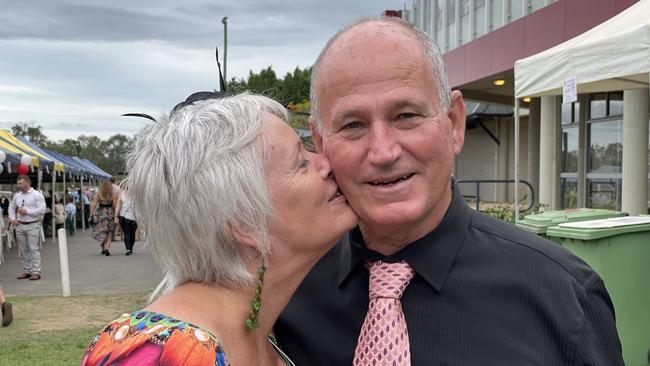 Michelle McArthur and Frank Hayes at the Gympie races on Saturday November 25, 2023.
