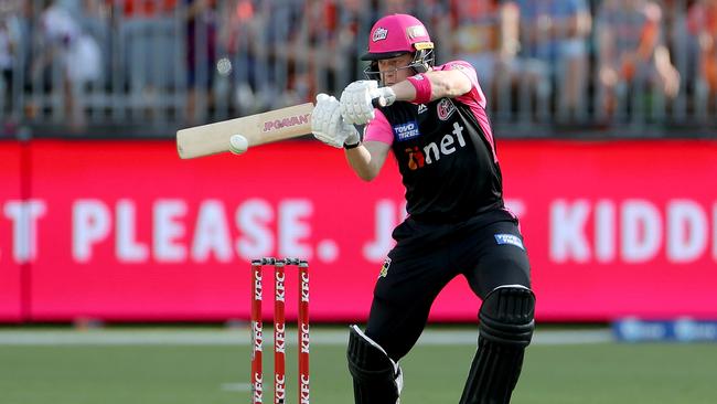 Hayden Kerr in action for the Sixers in the Big Bash League in late 2019.