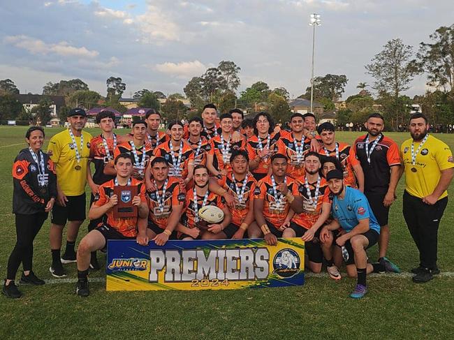 Greenacre Tigers won the Central West Div 2 - Sterling title. Picture: Greenacre Tigers Junior Rugby League Football Club Facebook