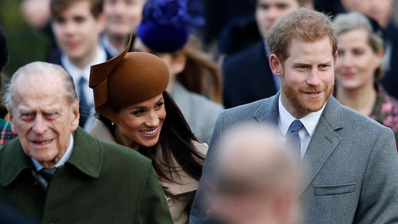 Meghan is unable to attend the funeral as she is heavily pregnant. Picture: Adrian DENNIS / AFP.