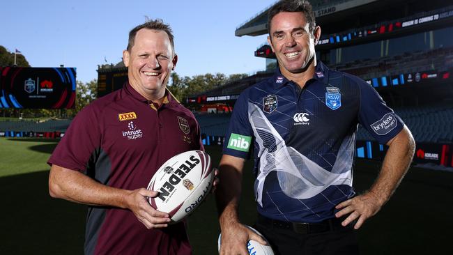 Maroons coach Kevin Walters and Blues coach Brad Fittler.