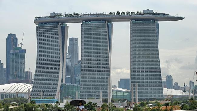 A view of the Marina Bay Sands hotel. Picture: AFP