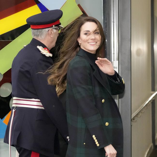 The Princess of Wales waves to well-wishers (Photo by Christopher Furlong/Getty Images)