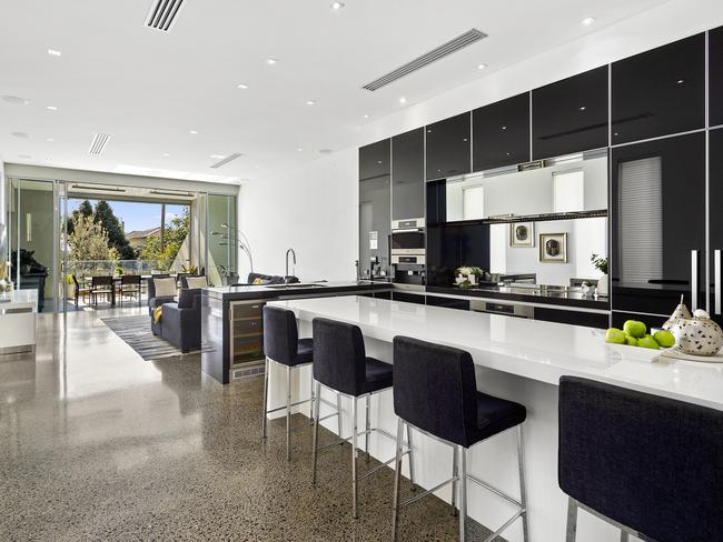 Open plan kitchen.