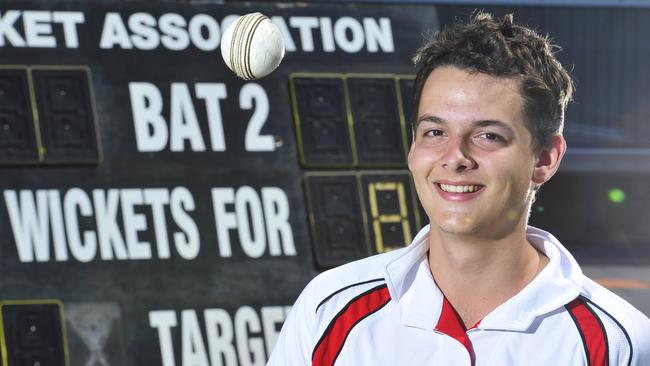 PINT leg-spinner Joel Logan before joining the Emerging Redbacks cricket program in 2014. Picture: Helen Orr