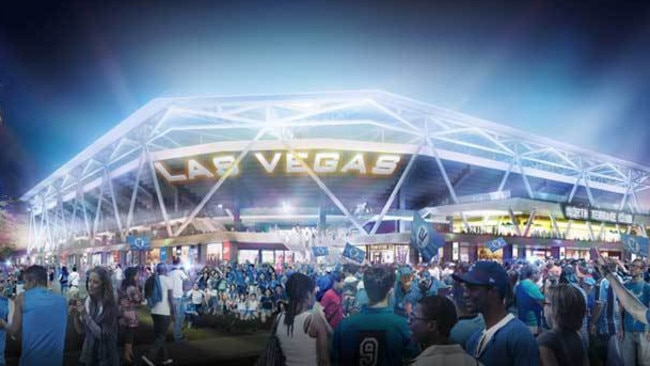 Mocked up pictures of Las Vegas’ stadium.