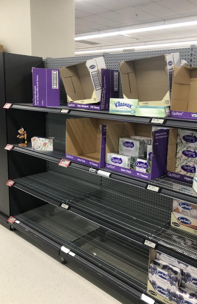 Australian retailers are reporting a supply shortage of tissues as we grapple with the worst flu season in years. Picture: Twitter