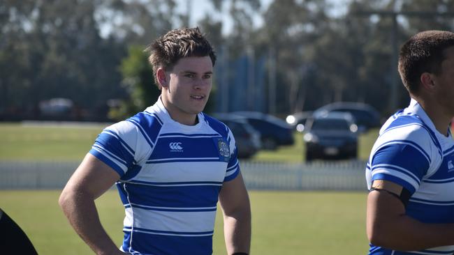 Oliver Barrett had a strong game for Nudgee.