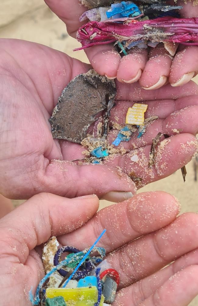 Litter found on Sunshine Coast beaches. Photos: Karen Anderson/Supplied