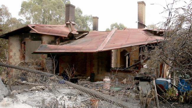 Hundreds of homes have been destroyed in this season’s bushfires already. Picture: AAP Image/Kelly Barnes