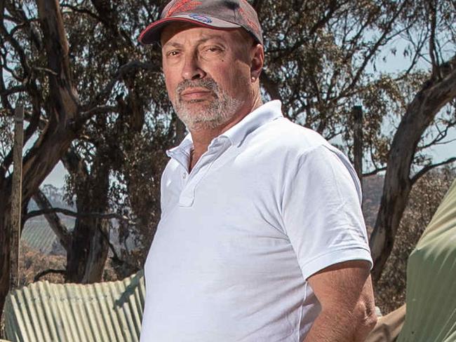 FOR ONE YEAR ON PACKAGE . DO NOT USE  FOR ANYTHING ELSE .  Two weeks on from the Cudlee Creek fire those affected face what is ahead of them in 2020 as they begin to rebuild. Enrico and Sophia Sgarbi at their destroyed property on the corner of Croft and Neudorf roads outside Lobethal. Picture: Brad Fleet