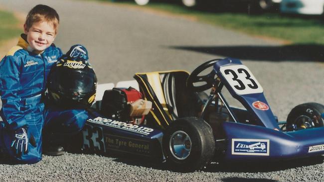 New Supercars champion Scott McLaughlin as a youngster.