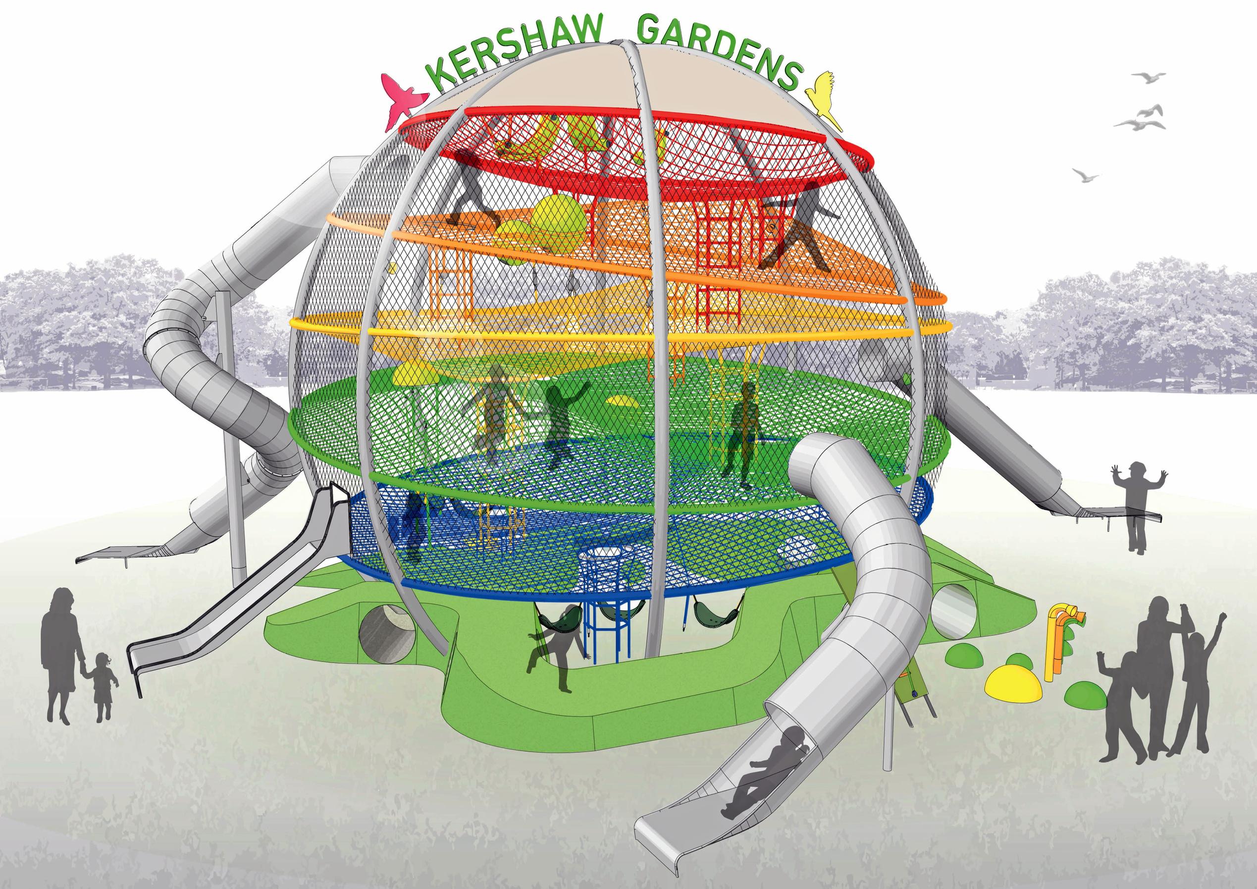 Concept designs plans for Kershaw Garden's Wyatt's Wonder Web. Picture: Contributed