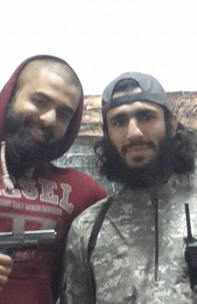 Jihadist Suhan Rahman with notorious Sydney terrorist Mohamed Elomar.