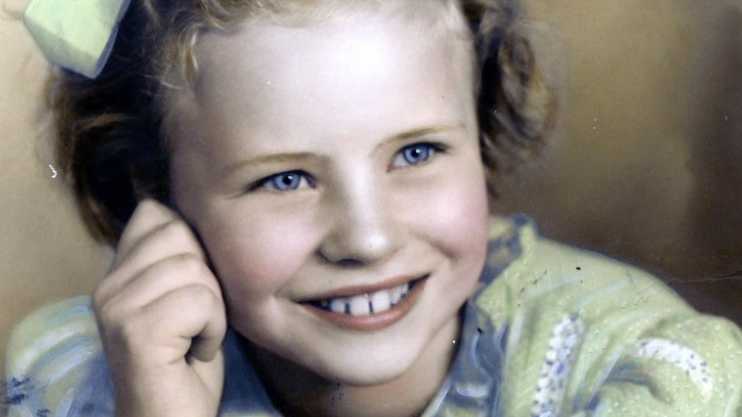 Louise Collom as a young child.