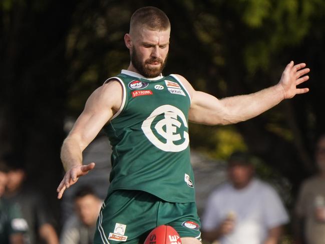 NFL football: Greensborough v Macleod. Zak Mccubbin (Greensborough) . Picture: Valeriu Campan