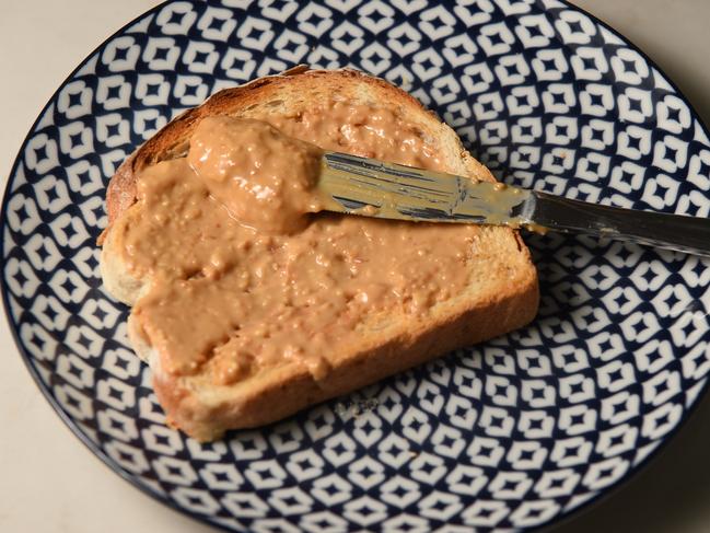 Peanut butter bread should not be confused with peanut butter on bread. Picture: Naomi Jellicoe